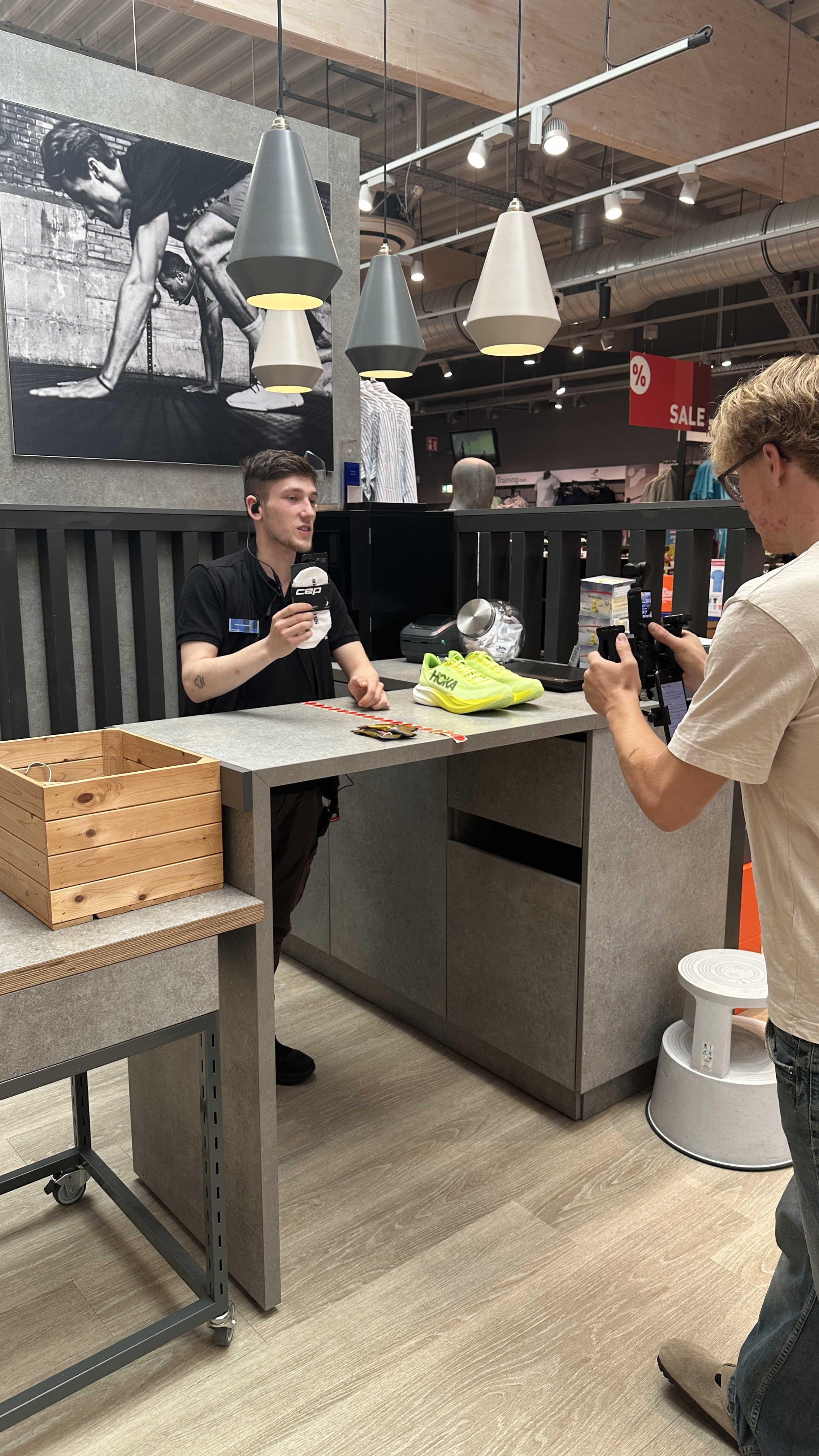 Produktion eines Laufvideos bei INTERSPORT Dammers
